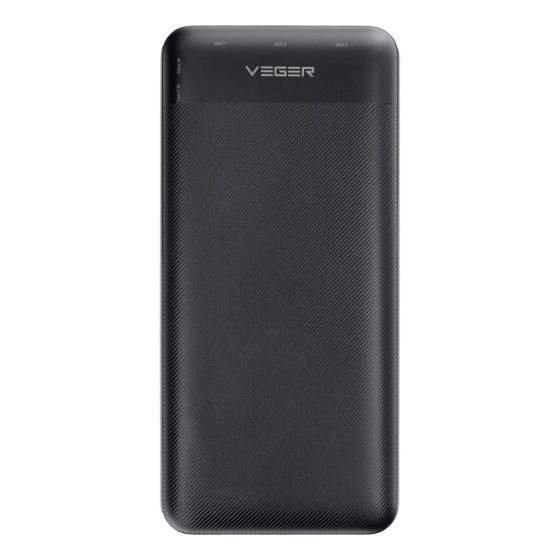 Зовнішній акумулятор VEGER 30000 mAh PD QC3.0 3A 20W L30 (W3008PD) black Одеса