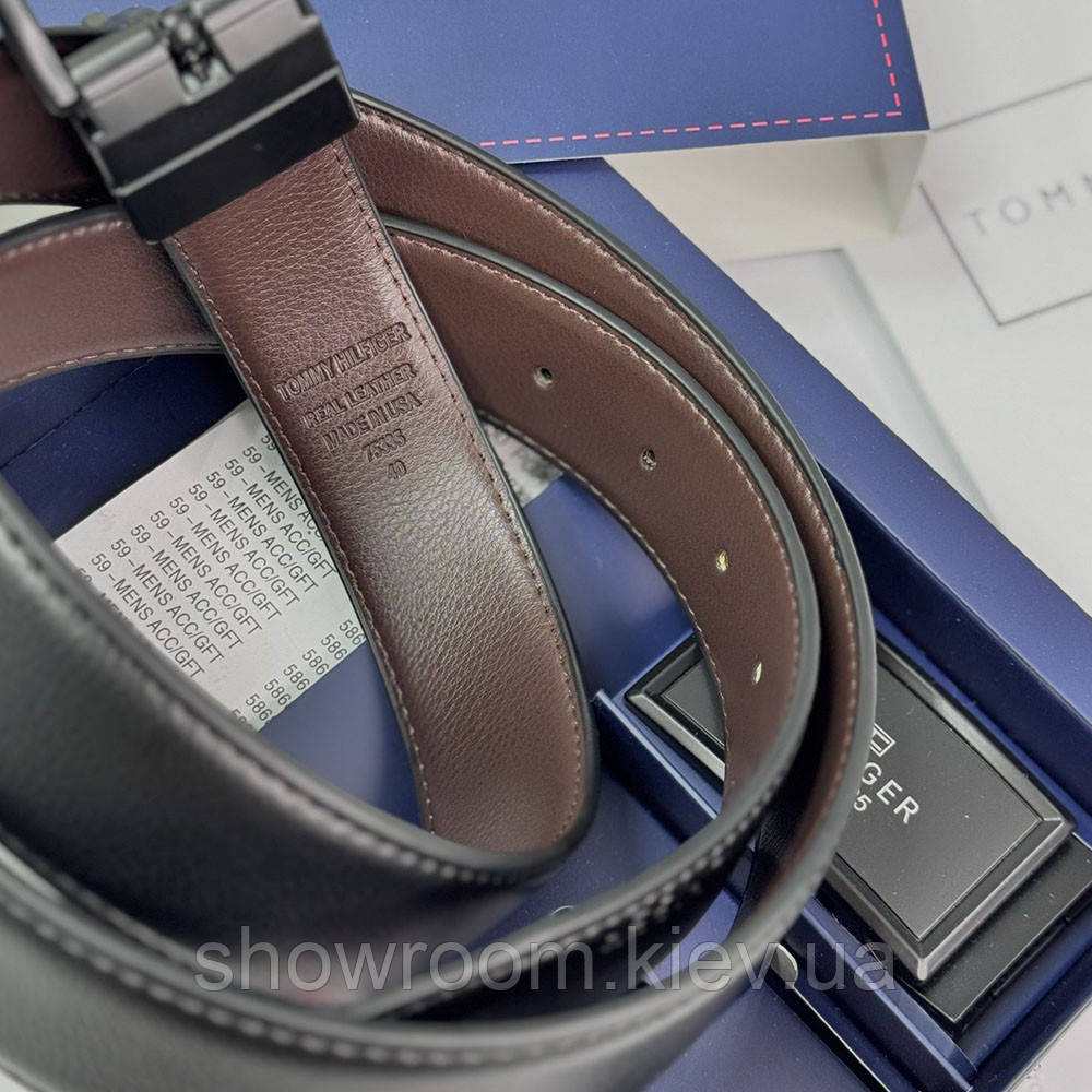 Ремень и две пряжки в подарочной коробке TH (065) Киев - изображение 7