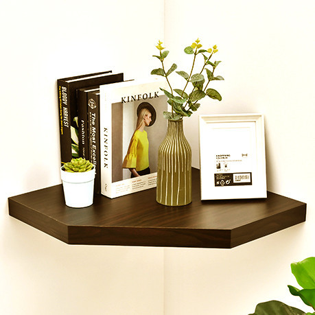 Угловая настенная полка 