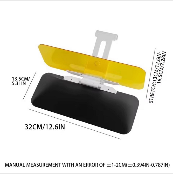 Козирок автомобільний HD Vision Visor антибліковий сірий і жовтий Киев - изображение 4