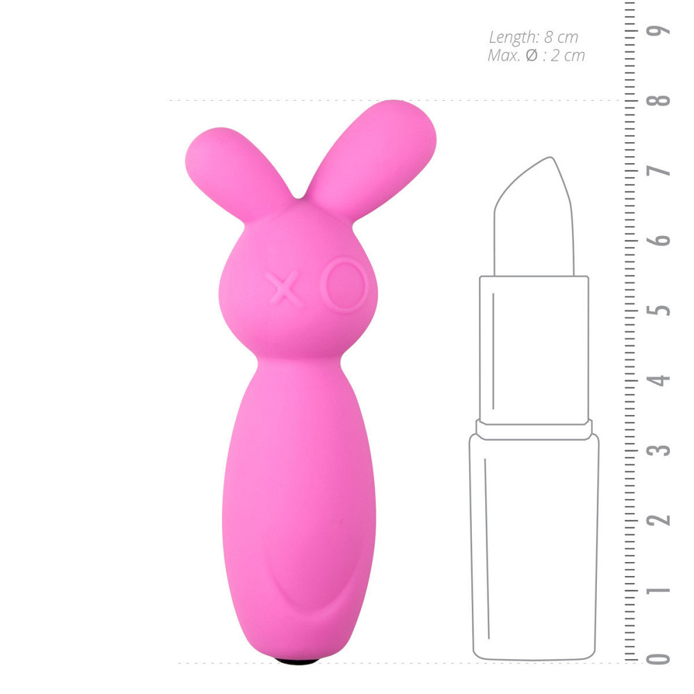 ET103PNK Мини-вибратор для клитора Vibrating Mini Bunny, 8 см х 2 см Sex Aura Киев - изображение 3