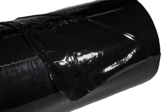 Стрейч черный 25см 1 кг (20 мкм) Днепр