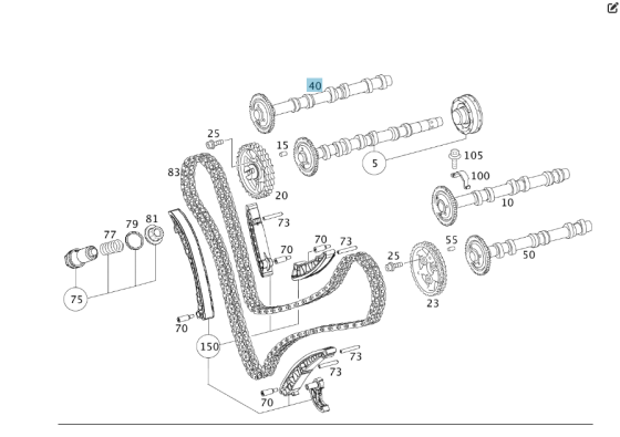 Mercedes-Benz  A6420504601 Розподільний вал правий випускний для двигуна OM642 V6 3.0 cdi Одесса