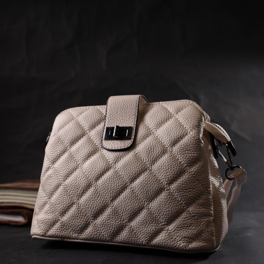 Изысканная сумка для стильных женщин из натуральной кожи Vintage 22414 Белая Киев - изображение 9