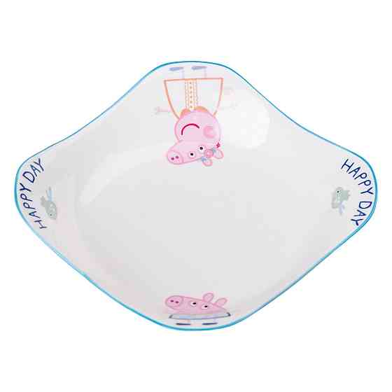 порцелянова глибока глибока квадратна тарілка для дітей 350 мл HP-15-16 Коломия