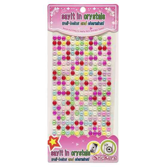 Полубусины наклейки Bambi Планшетка-№28, 6 мм, на планшетке 260 шт Винница