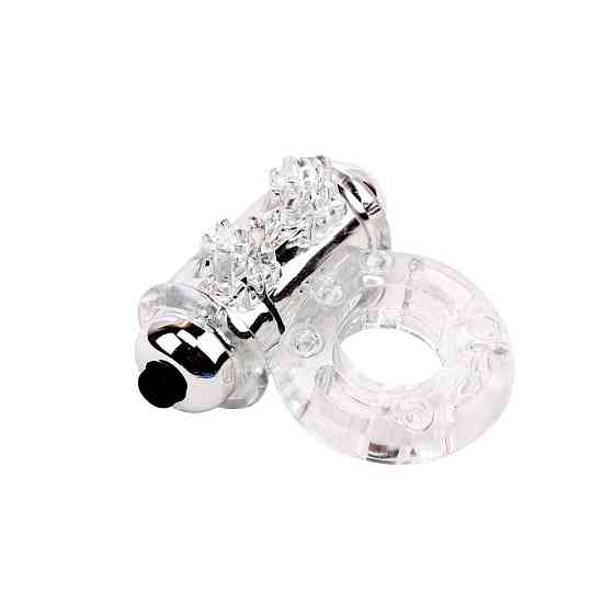 Эрекционное виброкольцо Chisa Get Lock Vibrating Bull Ring, прозрачное Sex Aura Киев