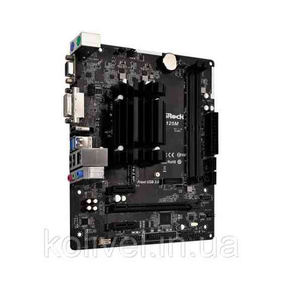 ASRock J4125M (Quad-Core Celeron 2.7GHz, 2xDDR4, VGA/HDMI/DVI, 1*PCIex16, 2xSATAIII, mATX) (J4125M) Киев