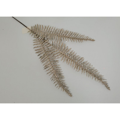 Декоративная ветвь YES! Fun Папоротник 83 см, золото, глиттер (973873) Винница - изображение 1