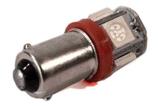 Светодиодная лампа AllLight T 8.5 5 диодов 5050 BA9S 12V RED Харьков