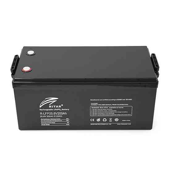 Аккумуляторная батарея Ritar LiFePO4 25,6V 200Ah BMS100A@8S (522 х 240 х 219) Q1 Киев