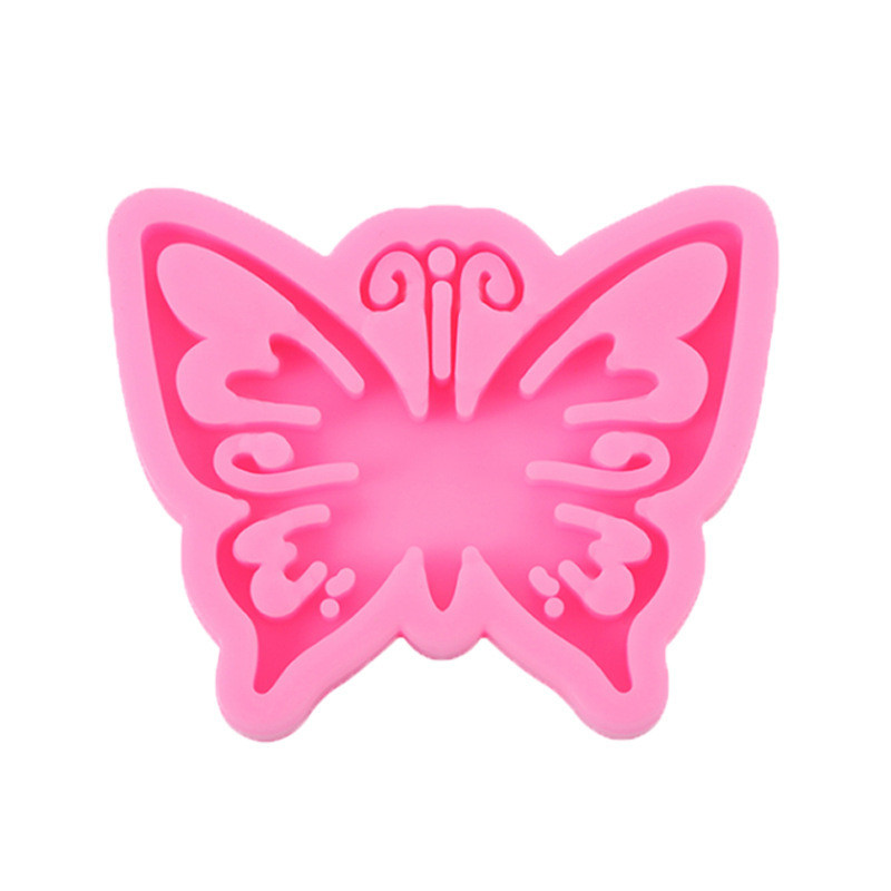 Молд силиконовый Бабочка 80 на 65 на 53 мм розовый Киев - изображение 5