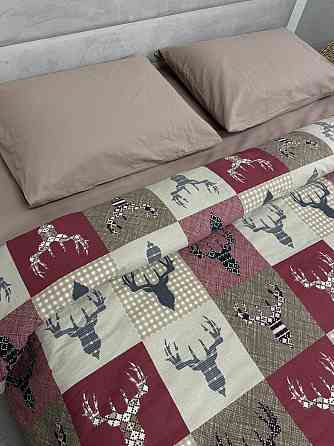 Ecotton Комплект постільної білизни Ecotton полуторний 150х215 см червоний Олені новорічний Коломия