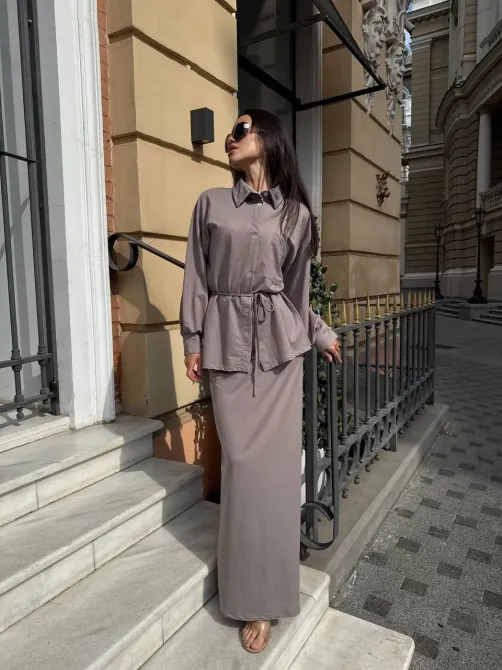 Сорочка + спідниця максі — готовий образ без зайвих думок Одеса - фото 7