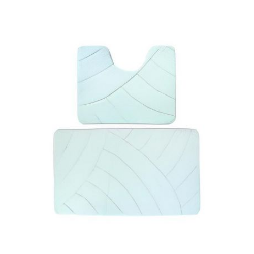 Набір килимків для ванної кімнати 2шт 40*50см+50*80см мікс ментоловий ELIF Житомир - изображение 1
