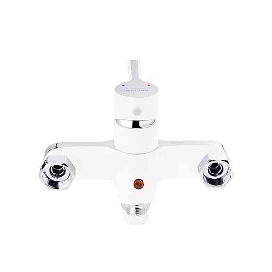 Змішувач для ванни з душовим гарнітуром Kroner KRP Essen - W070 білий/хром Київ