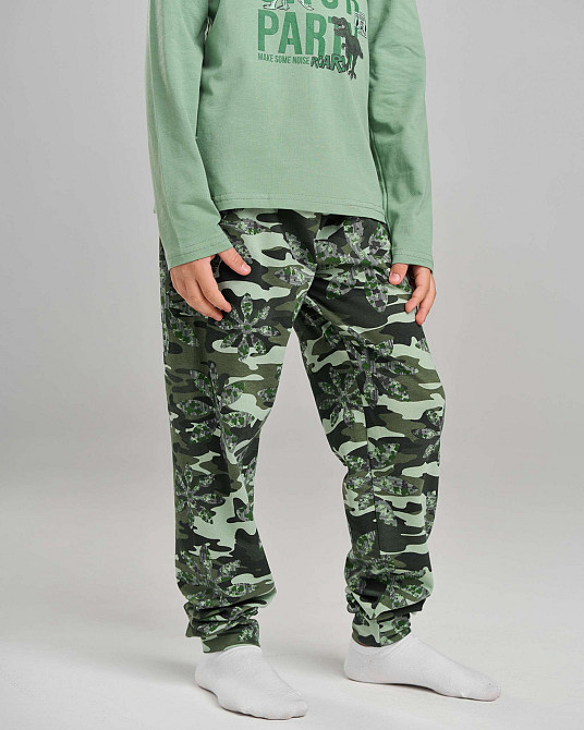 Пижама подростковая комплект со штанами с капюшоном на мальчика Tom John 89909 Киев - изображение 6