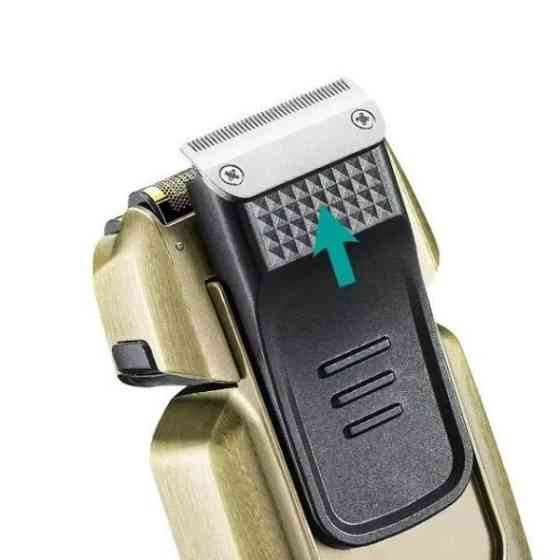 Електробритва шейвер VGR V-337 IPX6 подвійне лезо LED дисплей (2 насадки) Бронзовий Вінниця