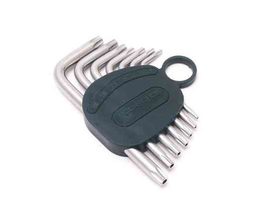 Набор ключей Г-образных TORX 7 предметов(Т10Н,Т15Н,Т20Н,Т25Н,Т27Н,Т30Н,Т40Н-с отверстием) в пластиковом держателе ROCKFORCE Одесса