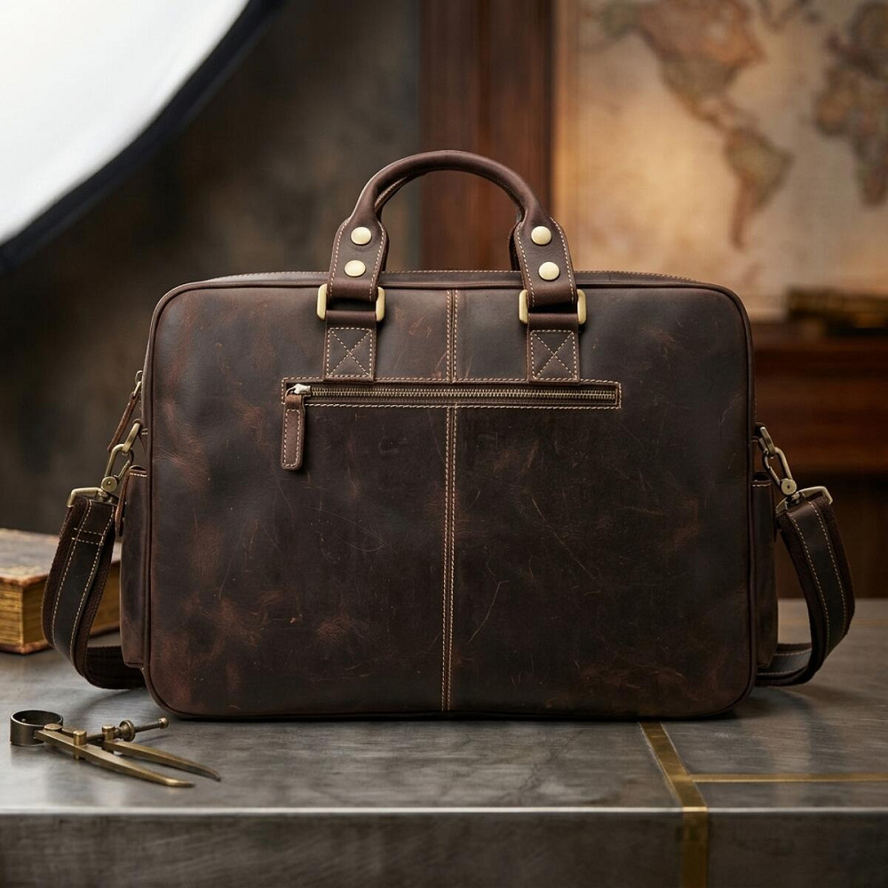 Сумка мужская многофункциональная Vintage 14881 Коричневая Киев - изображение 14