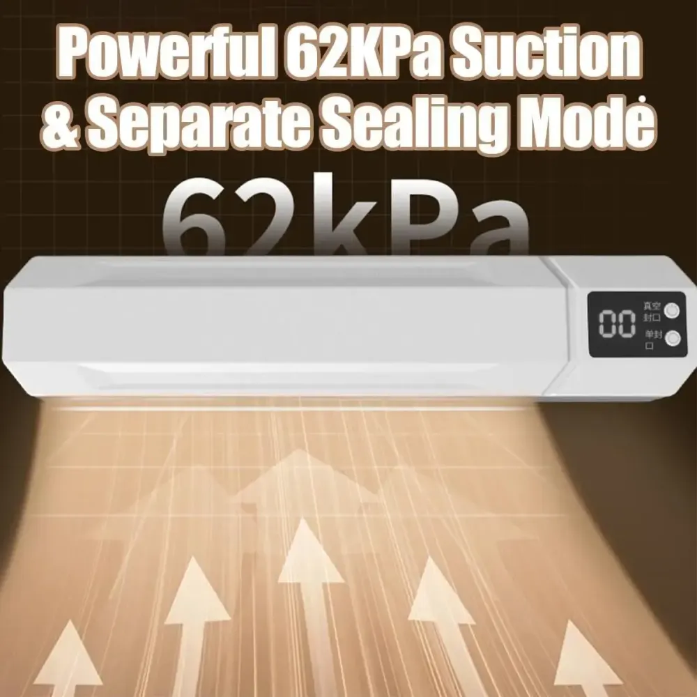 Вакуумный упаковщик пакетов Vacuum Sealer / Автоматический бытовой вакууматор с пакетами, вакуумайзер для упаковки и хранения пищи Коломыя - изображение 3