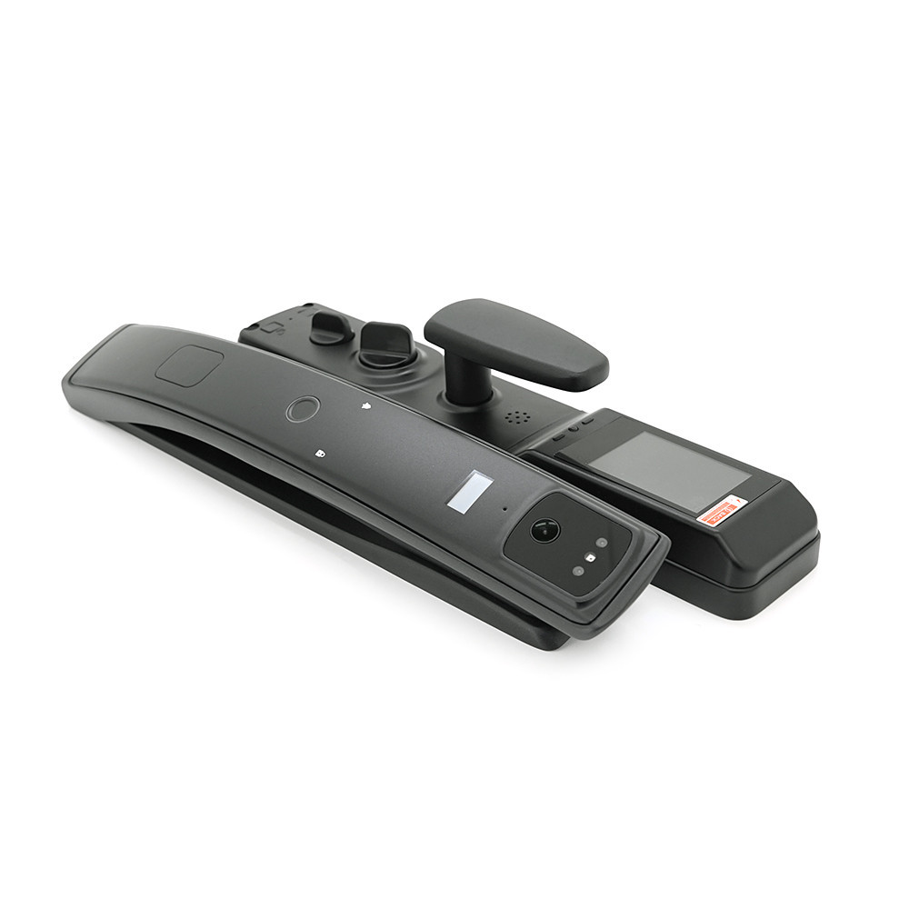 Розумний замок YOSO YO-K10 на АКБ 4200mA , Відбиток пальця/обличчя/код/карта/ключ/додаток ( врізна частина 6068) Матеріал алюміній Київ - фото 3