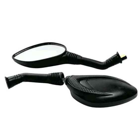 Зеркала   Honda DIO   с карбоновой вставкой капли, м8 длинная ножка в чехле резиновом Мукачево