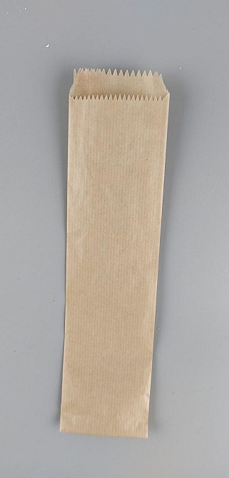 Пакет паперовий 7/0*28 коричневий (1000 шт) Харків - фото 4