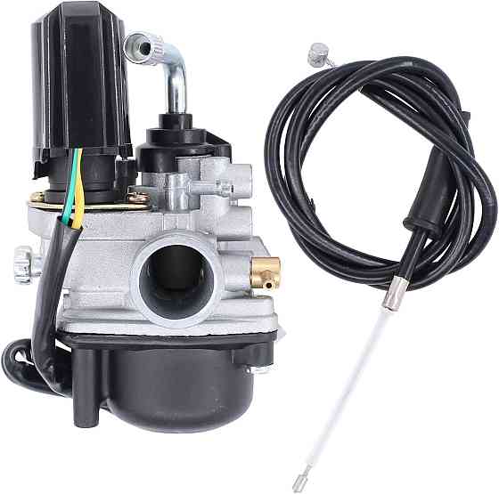 Карбюратор L2051ZIP 17.5mm з тросом для Aprilia SR50 Piaggio NRG MC3 Zip Vespa ET2 LX50 Yamaha Aerox карбюраторні дроти Київ