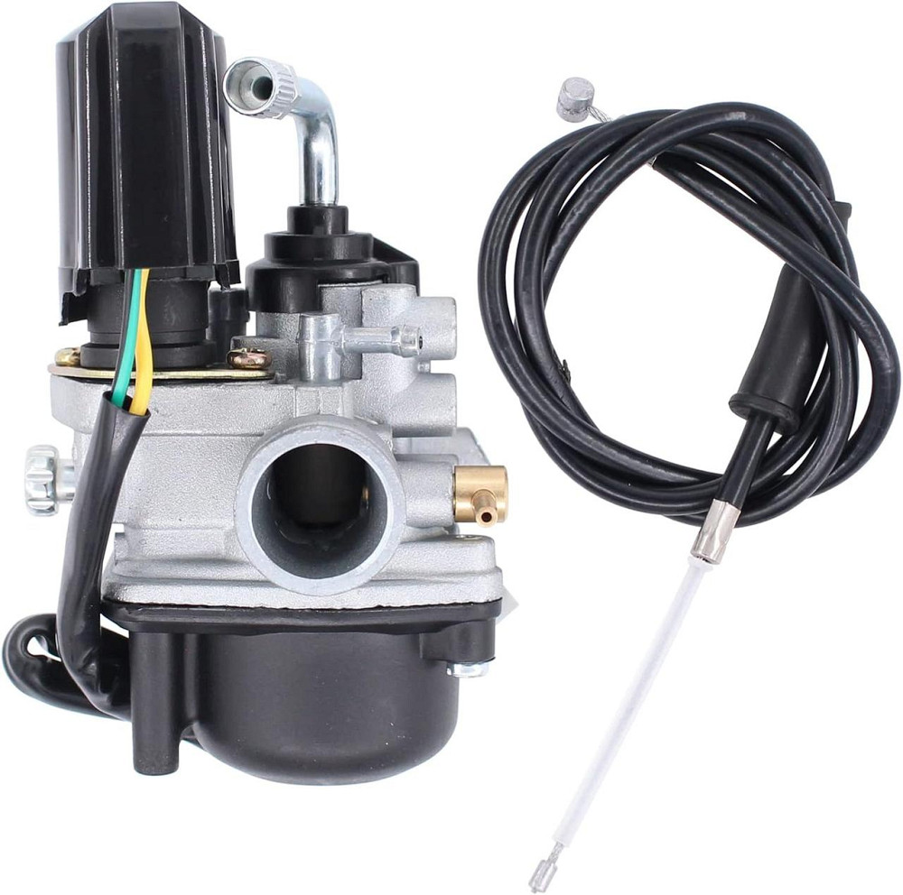 Карбюратор L2051ZIP 17.5mm з тросом для Aprilia SR50 Piaggio NRG MC3 Zip Vespa ET2 LX50 Yamaha Aerox карбюраторні дроти Київ - фото 1