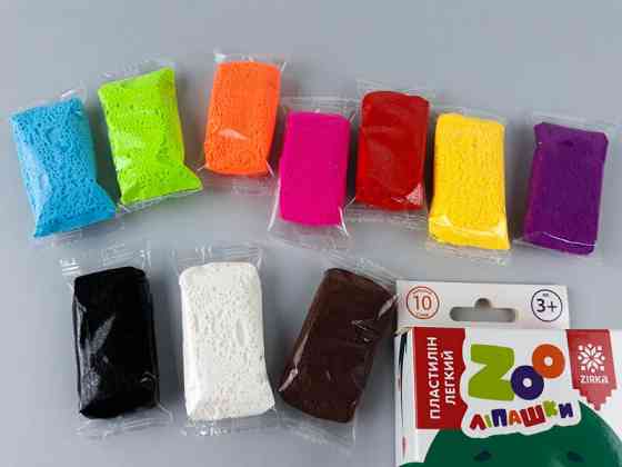Пластилін легкий ZOOлипашки Коала" ZIRKA 140215 (10 різнокольорових стиків по 6 г) Вінниця