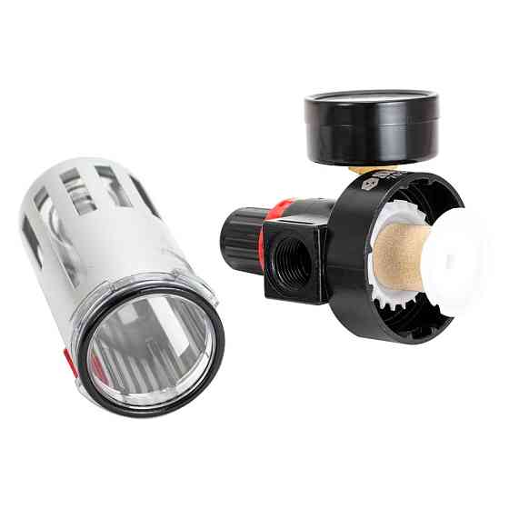 Фильтр-влагоотделитель с редуктором и манометром 1200 л/мин 1/2