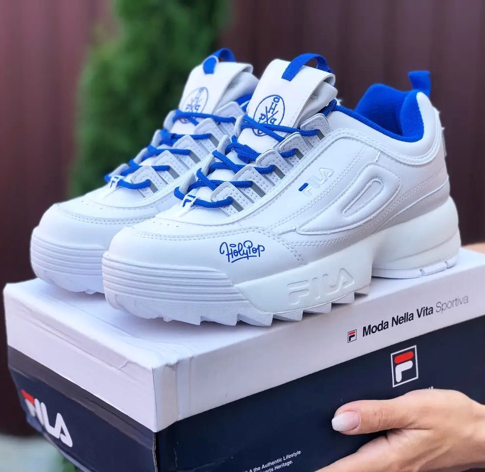 Кросівки FILA Disruptor Білі Жіночі Шкіряні Філа (розміри: 37,38,39,40,41) Відео Огляд Дніпро - фото 2