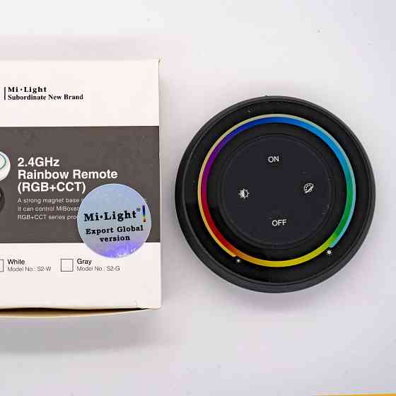 Milight Пульт керування 1 зонний чорний RGB+CCT круглий настінний Мілайт з магнітним тримачем R Київ