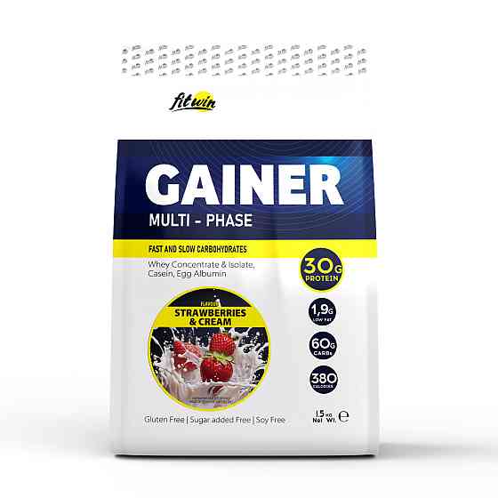 Gainer - 1500g Strawberry and Cream Киев
