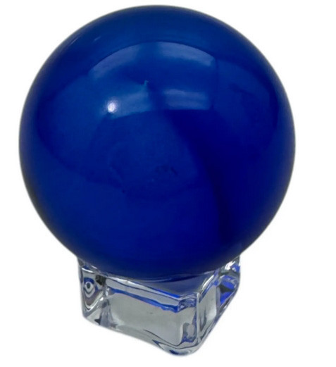 Шар из хрусталя фигурка синий d-4,9 см Киев - изображение 1