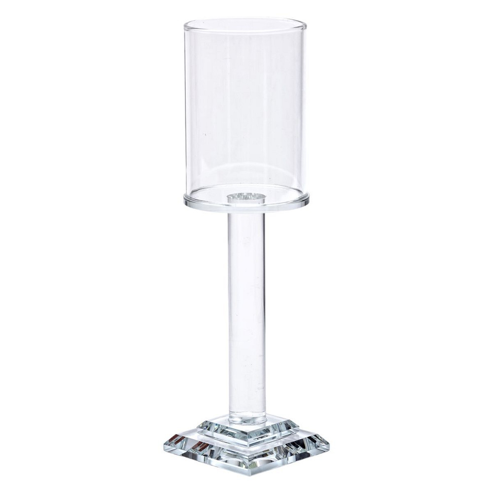 Yiwu Підсвічник скляний на ніжці 6.5×23 см підсвічник келих декоративний прозорий HP-4-41M Київ - фото 2
