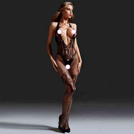 Відвертий бодістокінг з відкритими грудьми та спиною - XS/S/M - Еротична білизна Вінниця