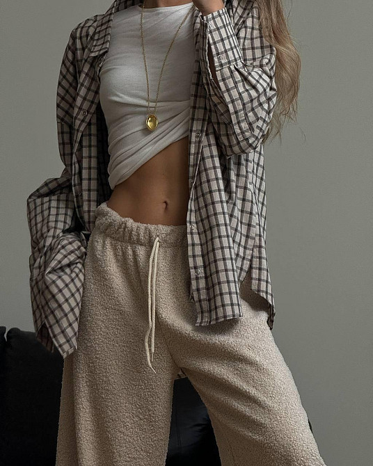 Жіночі стильні теплі штани баранчиків на велюрі. Біг Одеса - фото 2