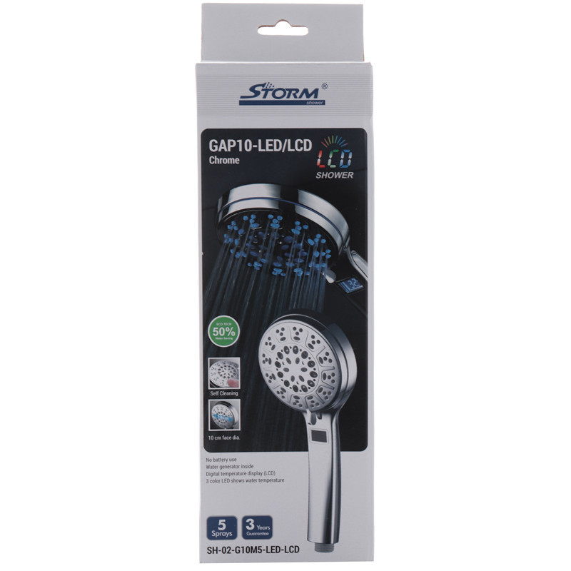 Лійка для душу Storm SH-02-G10M5-LED-LCD   ( ST0003 ) 35186 Харків - фото 2