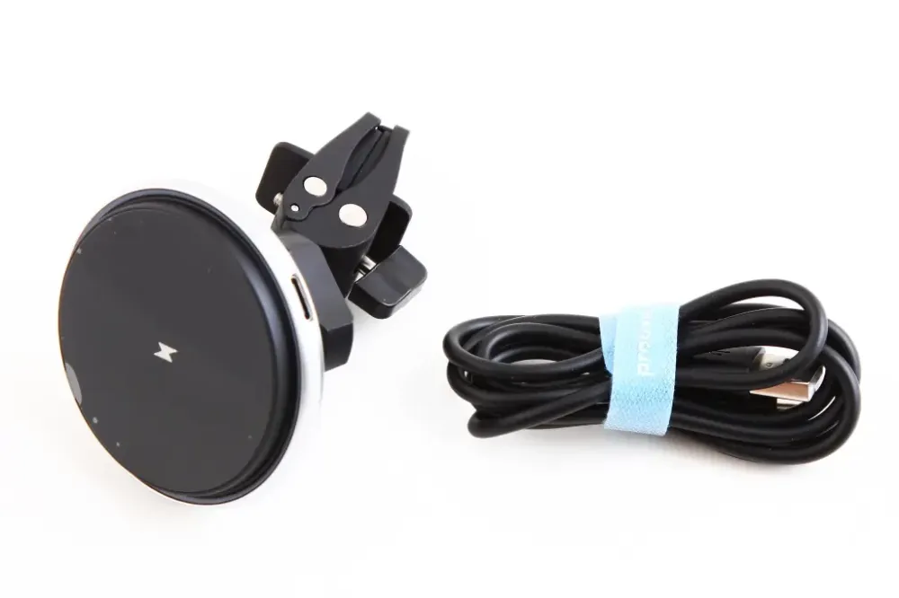 Піднімання під телефон магніт MagSafe на обдунувши з безрів. зарядкою 15Вт Proove Magic Circle срібло. Вінниця - фото 1