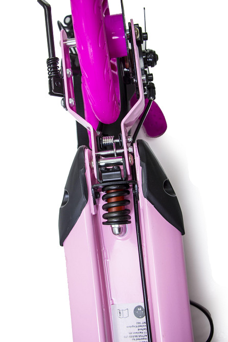 Детский самокат Scale Sports SS-04 + звоночек + ремень + подстаканник. Дисковый тормоз. Розовый Одесса - изображение 10