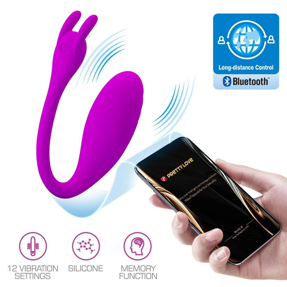 Вибратор PRETTY LOVE Catalina, 12 vibration functions Mobile APP Long-distance Control Sex Aura Киев - изображение 9