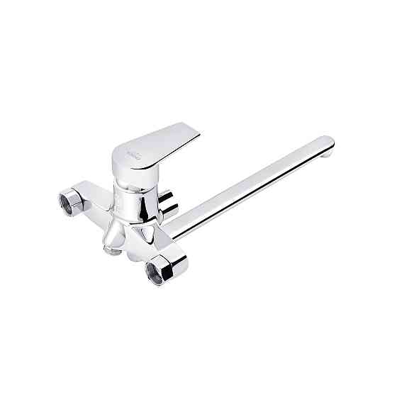 Змішувач для ванни Kroner KRM Oker - C070 з душовим гарнітуром, хром Київ