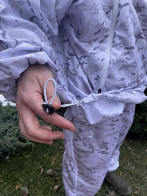 Тактический маскировочный костюм (плащевка 100% полиэстер) Белый мультикам Винница - изображение 2