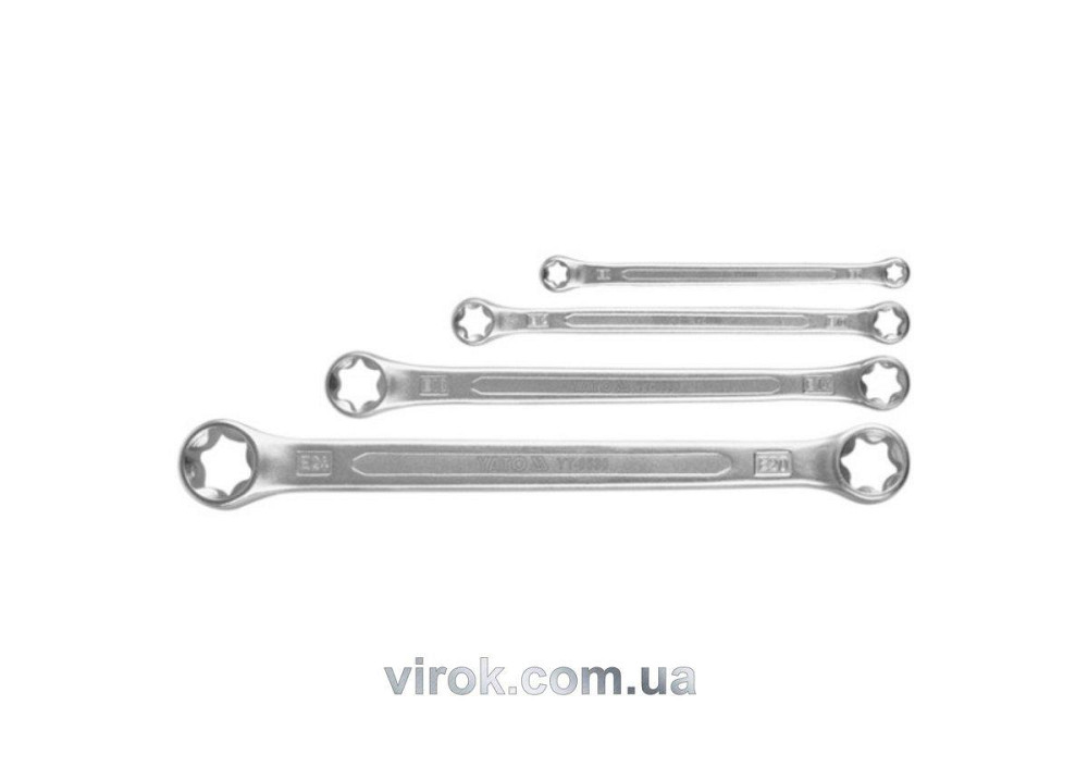 Набір ключів накидних YATO TORX Е6-Е24, Набір 4шт. [10/60] Одесса - изображение 1