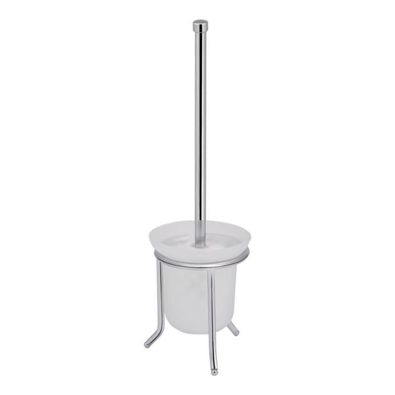 Йоржик для унітаза на підлогу Lidz (CRG) 121.05.04 білий/хром Київ - фото 1