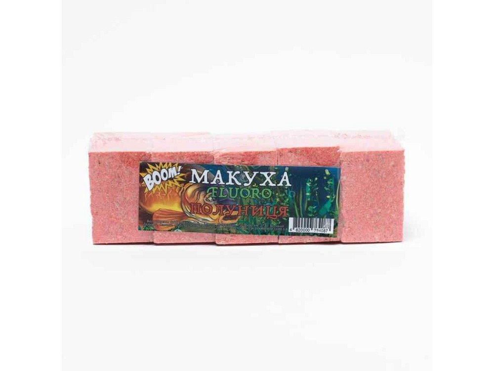 Макуха прессованная Клубника 250г FLUORO 5шт ТМ BOOM Solmir Киев - изображение 1