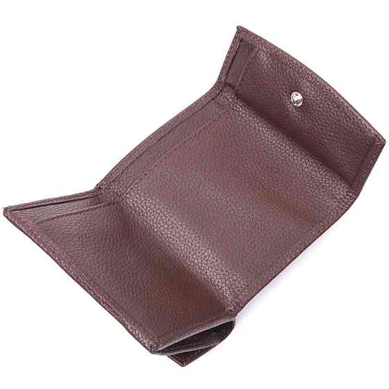 Женский компактный кошелек из натуральной кожи KARYA 21341 Коричневый Киев