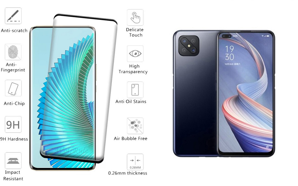Захисне скло HyperGlass Pro для Oppo Reno 4 Z 5G – максимальна чутливість та захист Київ - фото 2